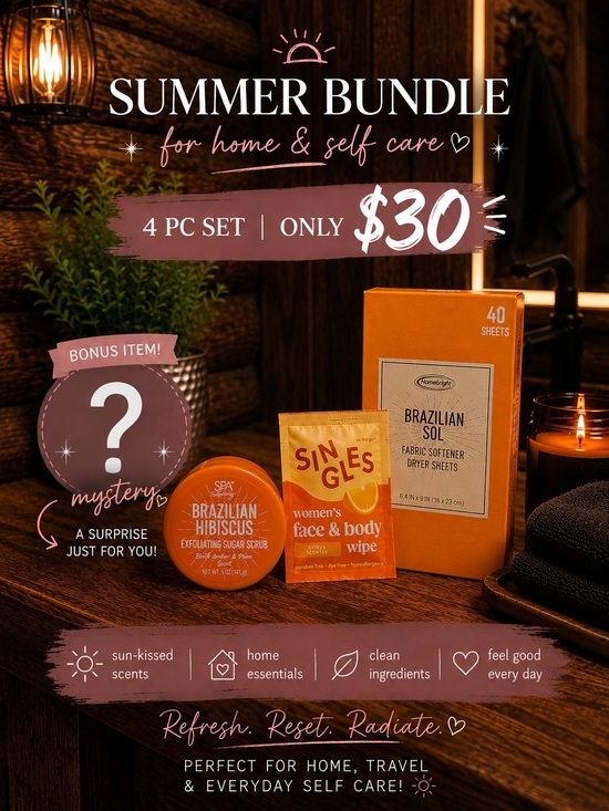 Other - Summer Bundle - Brazilian Hibiscus & Orange Fabric Softener Set